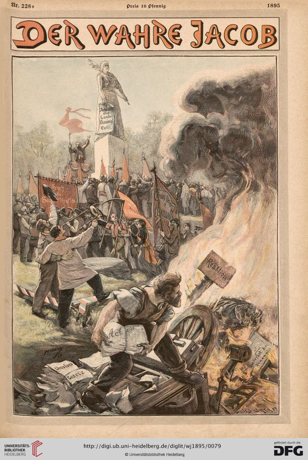 Aus der sozialdemokratischen Satirezeitschrift Der Wahre Jacob, Nr. 228, 1895